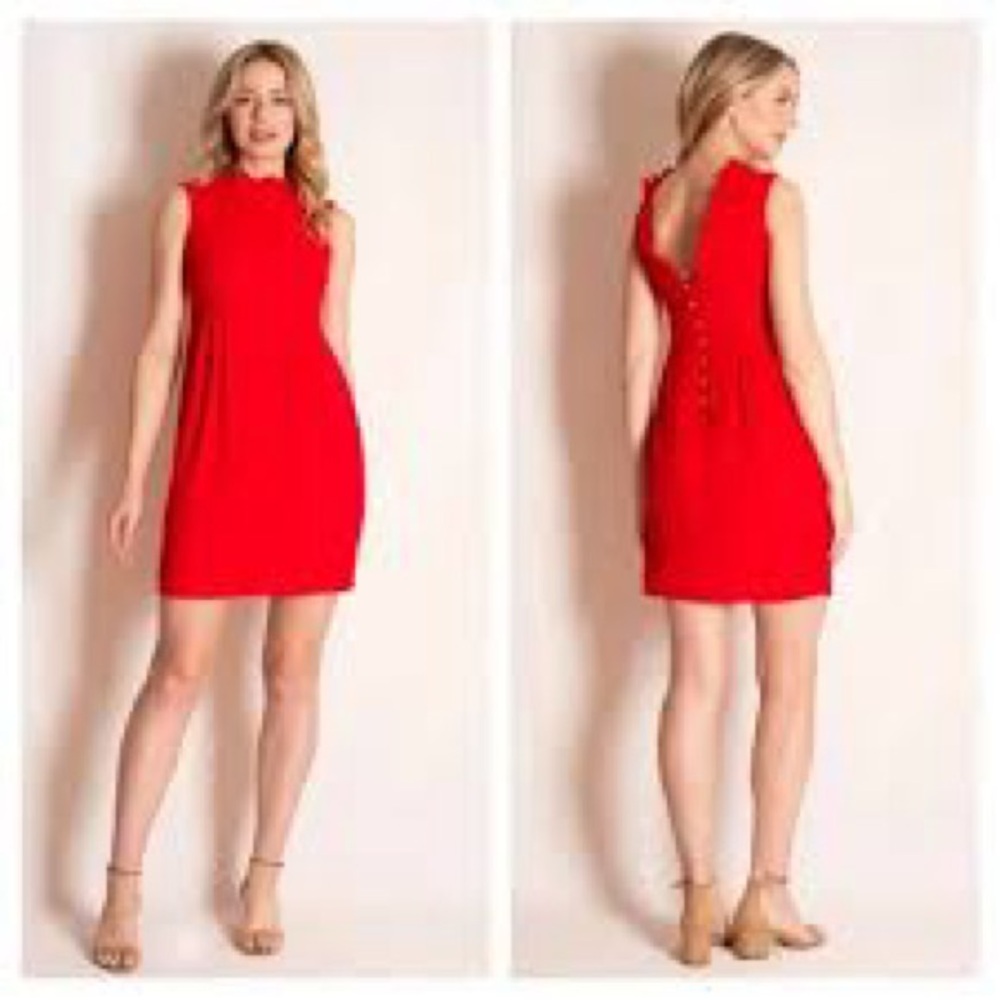 Camilyn Beth The Go Go Dress in Red Sheath Dress Size 8